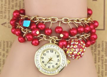 Reloj con extensible de perlas R1656