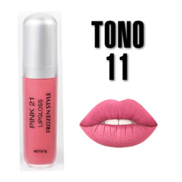 Labial LipGloss Frozen Style Pink 21 tono 11 M1412