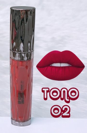 Labial Lip Gloss Long Lasting tono 2 Pink 21 M1513