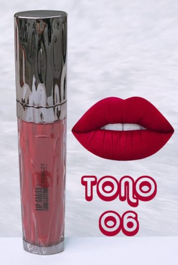 Labial Lip Gloss Long Lasting tono 6 Pink 21 M1517