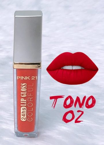 Lip Gloss Colorful 24 hrs. Estilo Milani Tono 2 Gama A Pink 21 M1530