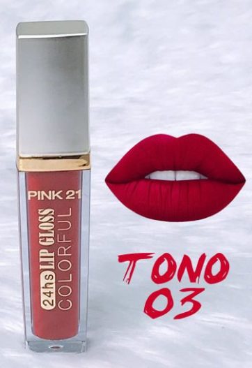 Lip Gloss Colorful 24 hrs. Estilo Milani Tono 3 Gama A Pink 21 M1531