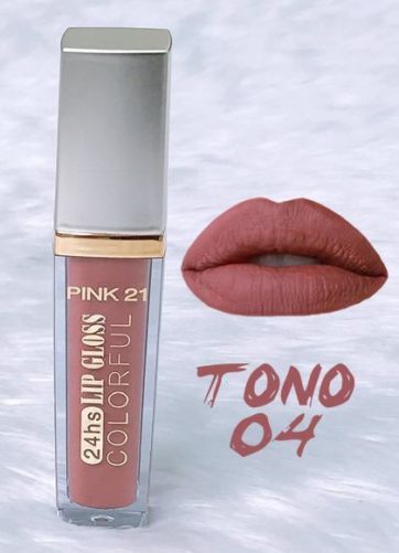 Lip Gloss Colorful 24 hrs. Estilo Milani Tono 4 Gama A Pink 21 M1532